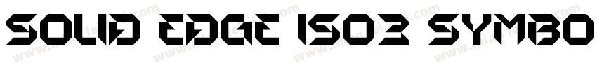Solid Edge ISO3 Symbols字体转换